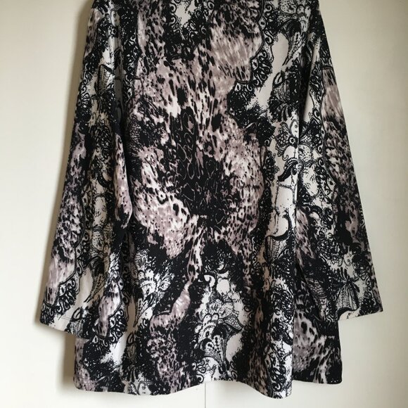 Vintage Damask Lace & Flowers Knit Open Cardigan - Picture 7 of 15